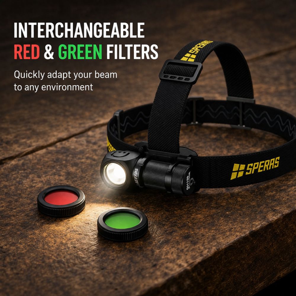 Speras SH16 1650 Lumens Versatile Rechargeable Flashlight/Headlamp - 355 Metres - Image 7