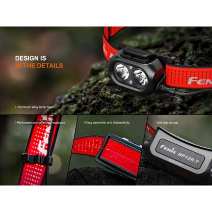 Fenix HP12R-T Beam Distance Headlamp Red - 1300 Lumens, 200 Metres - Image 12