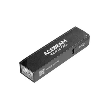 AceBeam Keylite 500 Black USB-C Keychain Light - 500 Lumens, 70 Metres