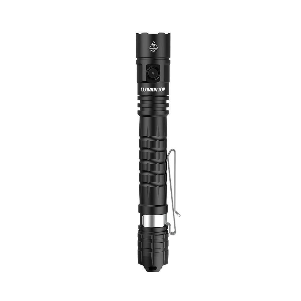 Lumintop P2A Compact Tactical Flashlight (Black) - 1200 Lumens, 135 Metres