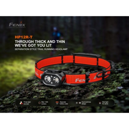 Fenix HP12R-T Beam Distance Headlamp Red - 1300 Lumens, 200 Metres - Image 5