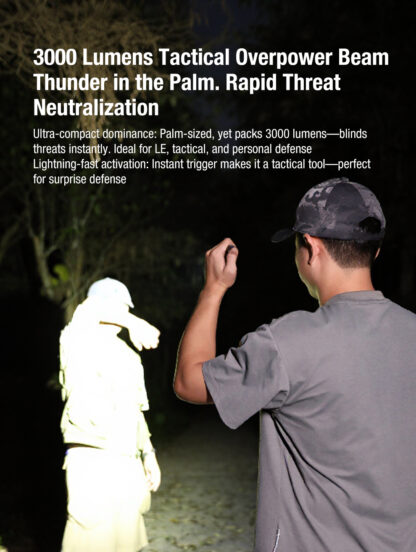 Klarus FlatTac X2 UItra-Thin Palm-Sized Flashlight - 3000 Lumens, 170 Metres - Image 5