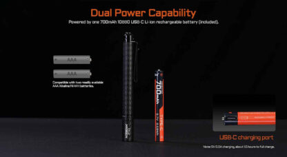 AceBeam PT20 USB-C Rechargeable Portable Penlight - 500 Lumens, 80 Metres - Image 8