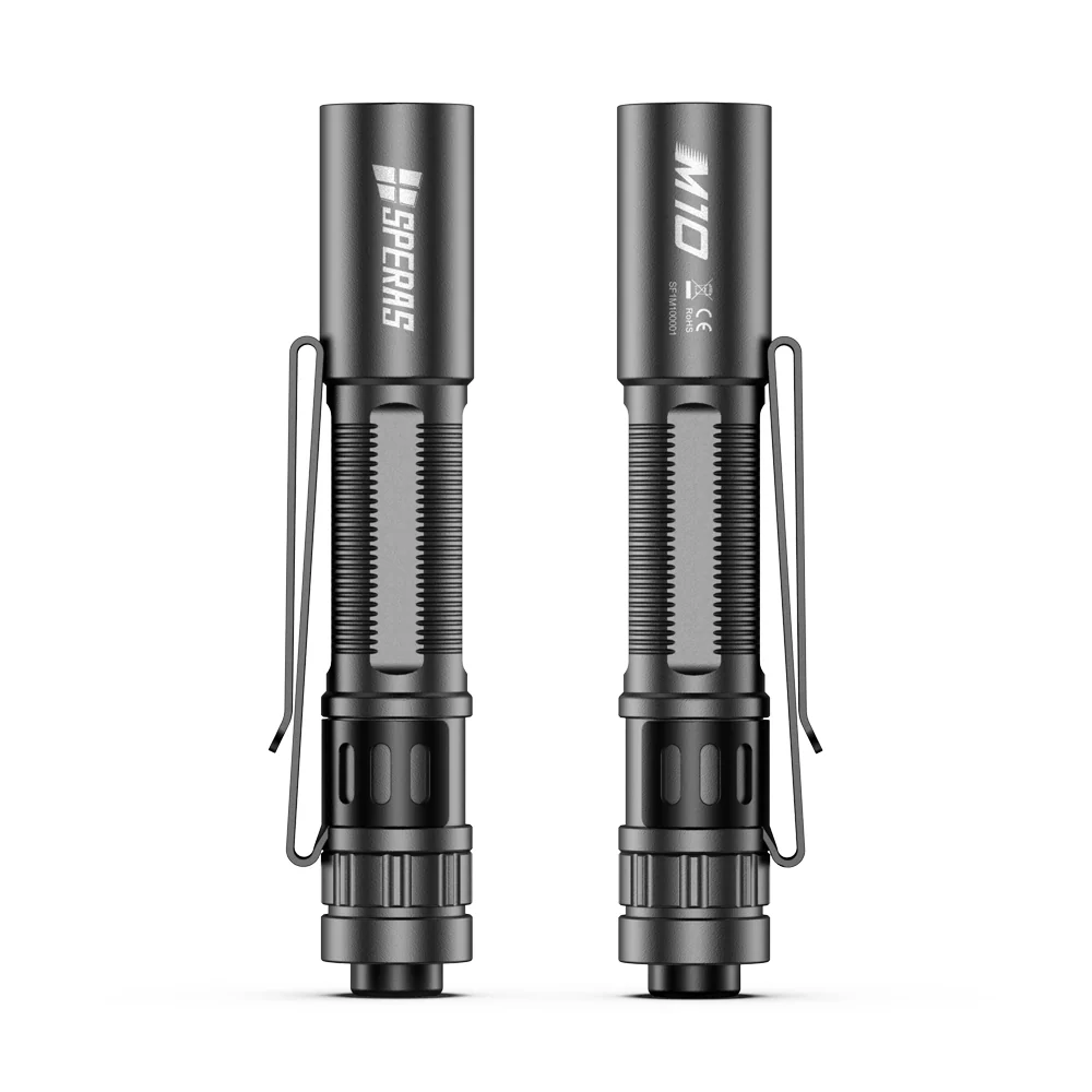 SPERAS M10 AAA EDC Flashlight - 200 Lumens, 58 Metres