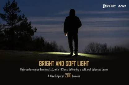 SPERAS M10 AAA EDC Flashlight - 200 Lumens, 58 Metres - Image 9