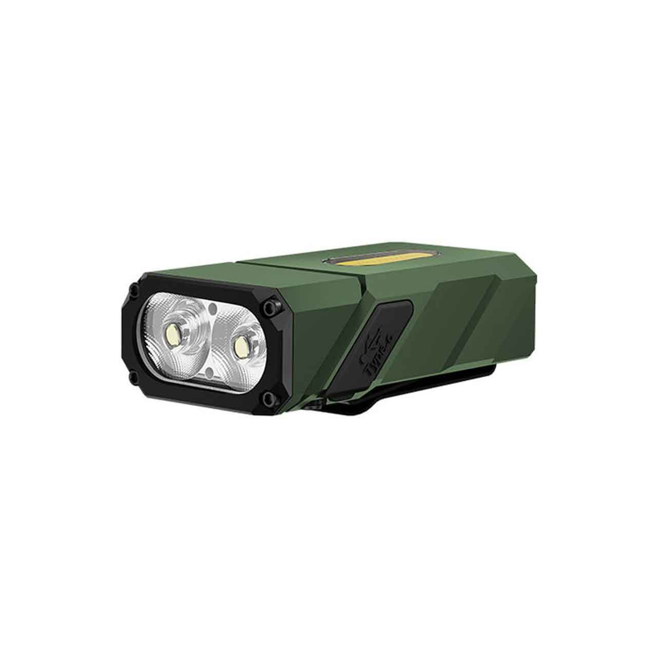 Klarus E8 Triple-Light Swivel-Head Black EDC Flashlight - 1000 Lumens