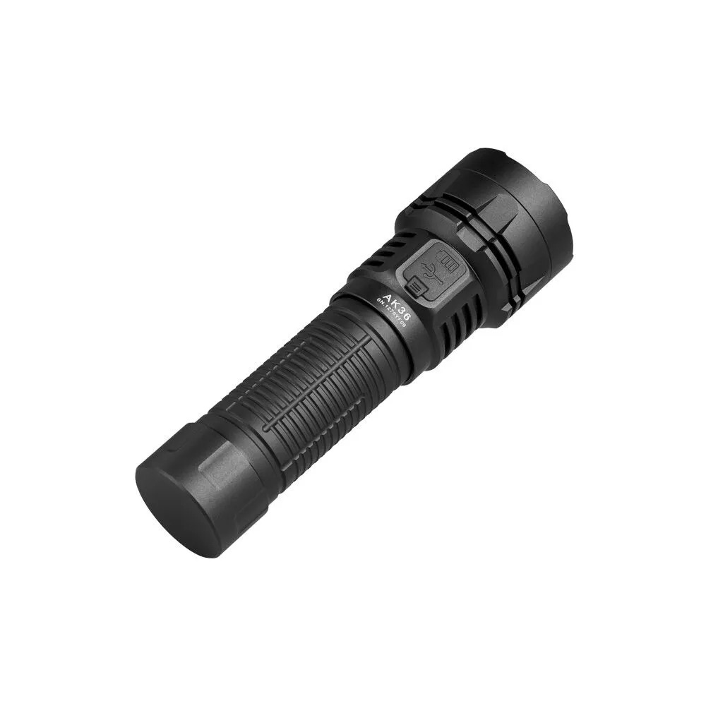 Lumintop AK36 Compact USB-C Rechargeable Flashlight Black – 4500 Lumens, 240 Metres