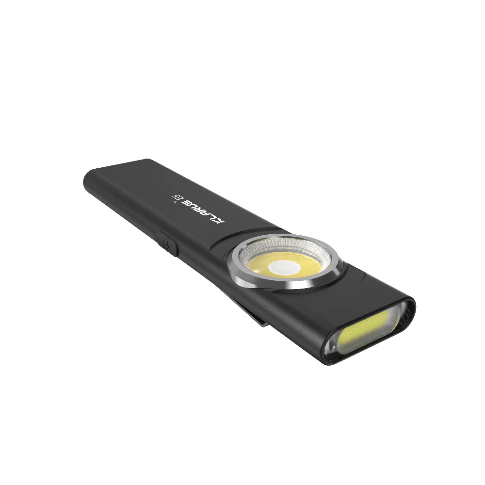 Klarus E5 Rechargeable EDC Tool Light with Magnetic Base - 600 Lumens, 30 Metres (Black)