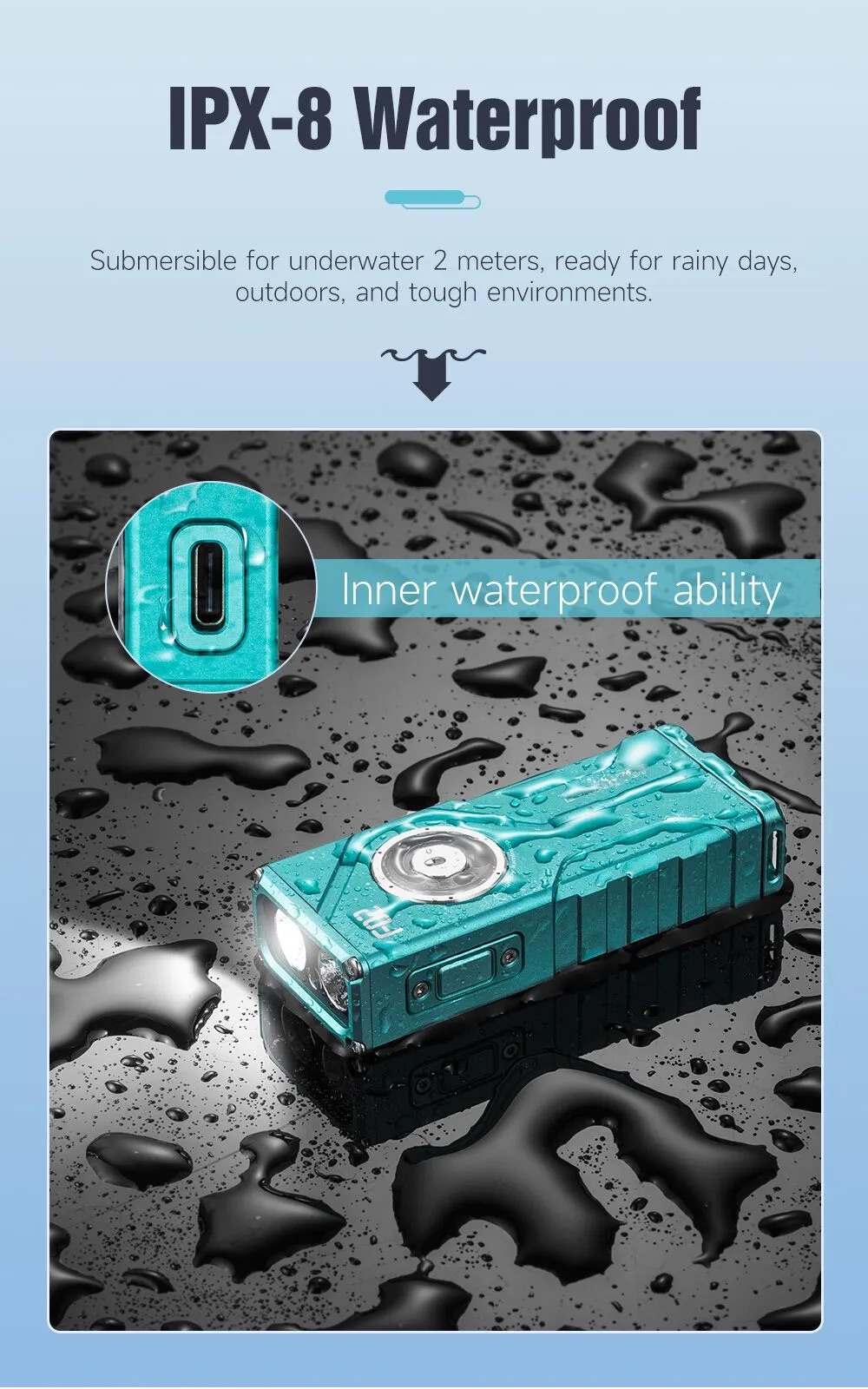 Lumintop F02 4-in-1 UV RGB & Green Pointer Mini Multifunction Flashlight - 1000 Lumens - Image 17