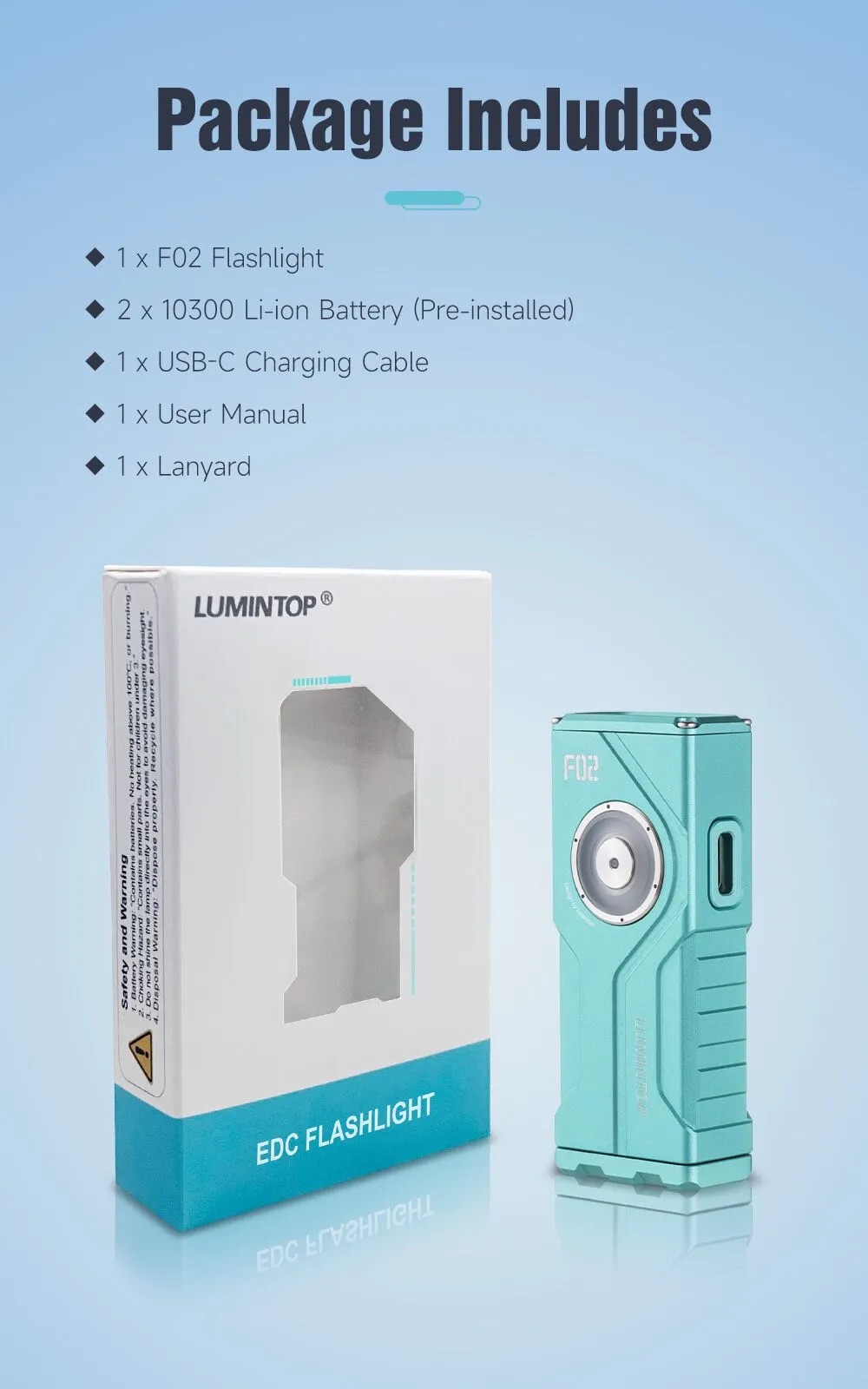 Lumintop F02 4-in-1 UV RGB & Green Pointer Mini Multifunction Flashlight - 1000 Lumens - Image 19