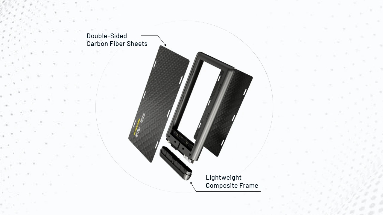 Nitecore NB Plus Carbon Fibre Ultra Lightweight 10,000mAh Waterproof Power Bank - Image 14