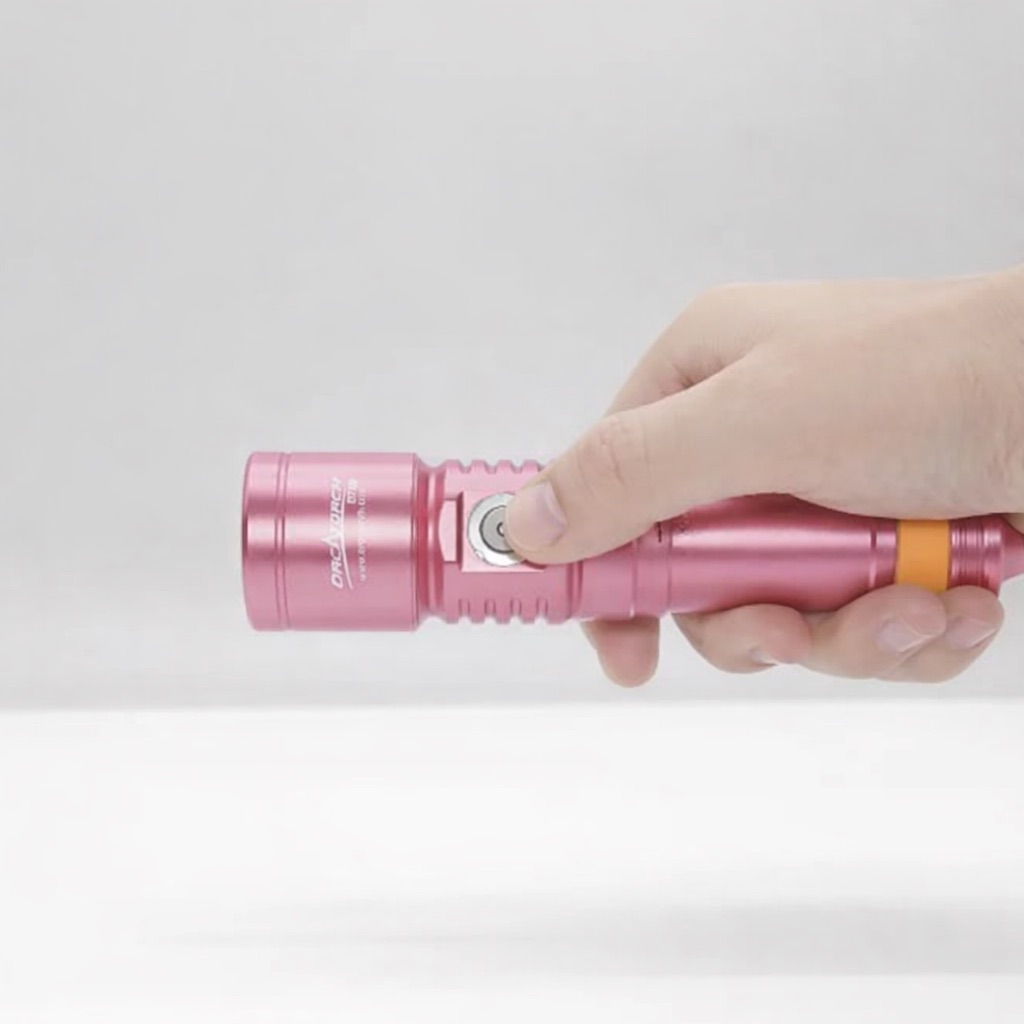 OrcaTorch D710 3000 Lumens Diving Light, 308 Metres (PINK)