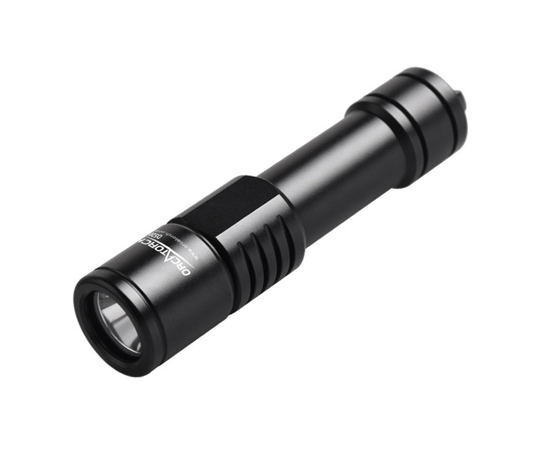 OrcaTorch D520 Rechargeable Dive Torch – 1000 Lumens (Black)