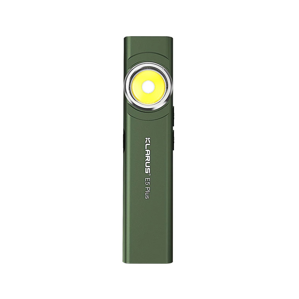 Klarus E5 Plus Rechargeable EDC Light with Magnetic Base – 650 Lumens (Green)
