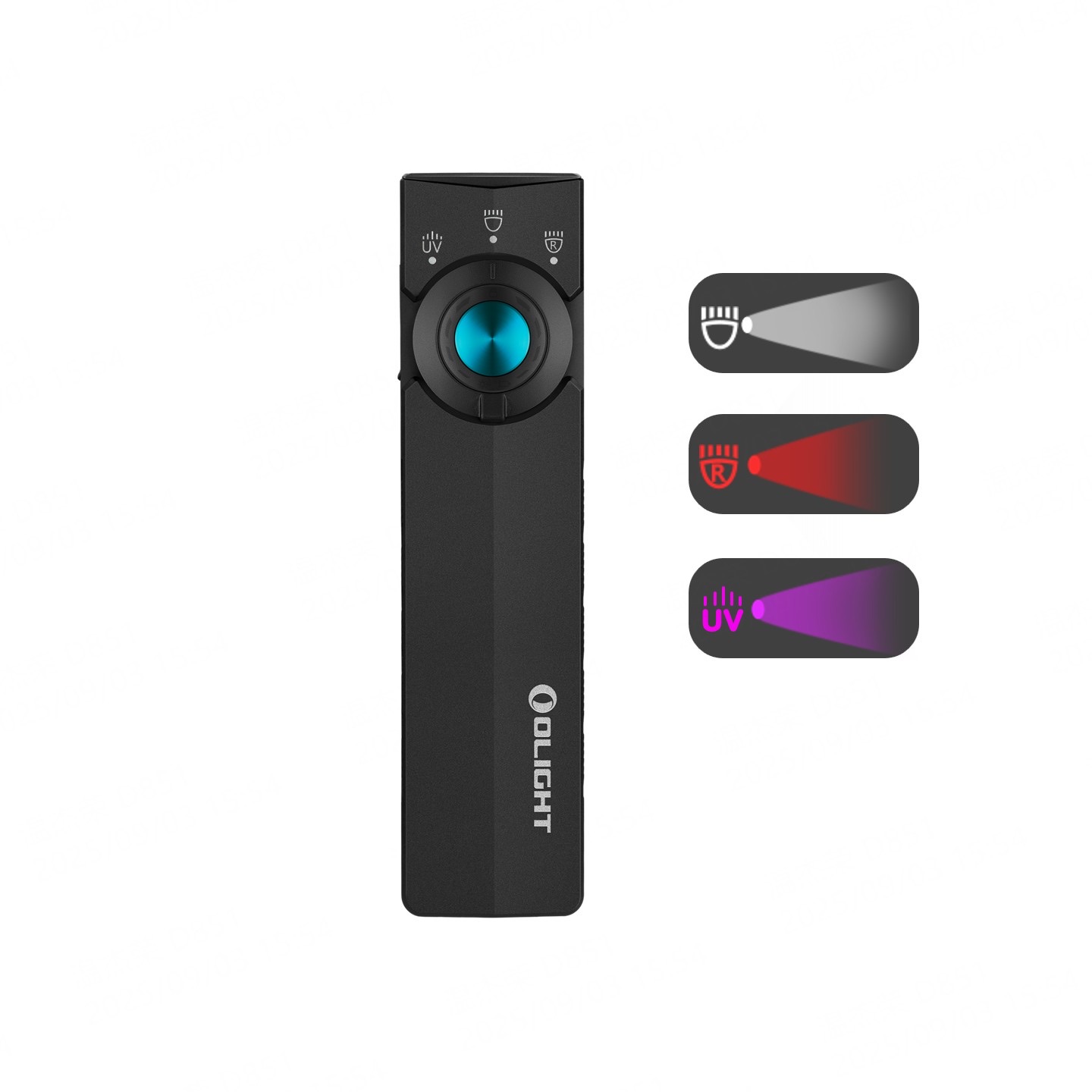 Olight ArkPro Lite EDC Torch in Matte Black with Multi-Light Sources - 1200 Lumens, 94 Metres