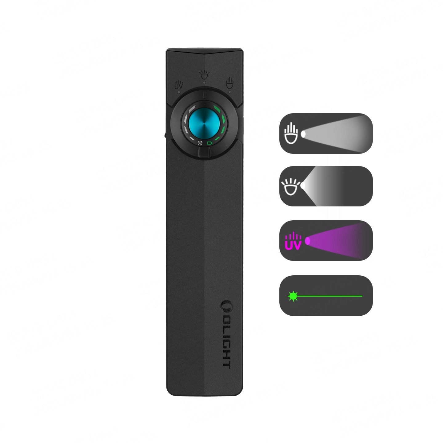 Olight ArkPro EDC Torch with Multi-Light Sources in Matte Black – 1500 Lumens, 205 Metres