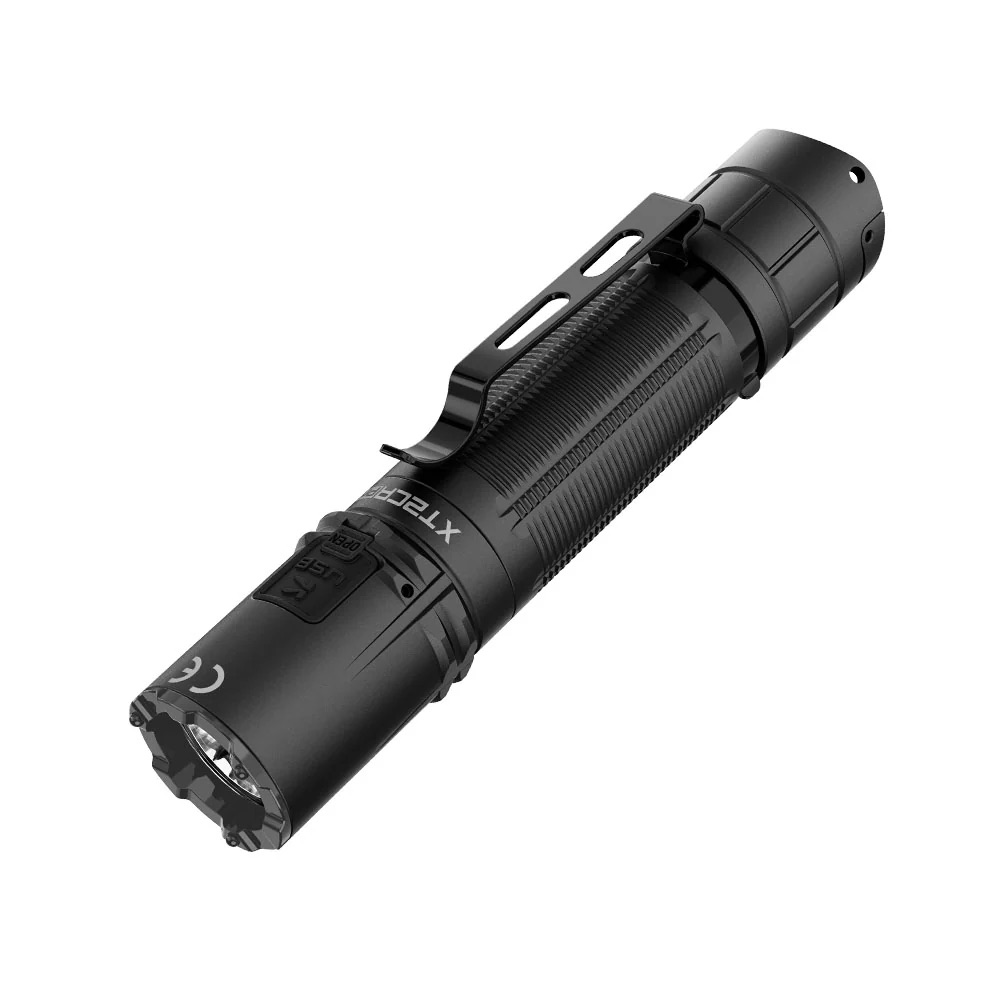 Klarus XT2CR PRO Pocket Flashlight Rechargeable – 2300 Lumens, 360 Metres – Black (NEW 2025 MODEL)