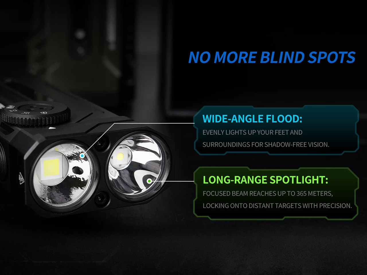 JETBeam E28 EDC Rechargeable Torch – 3300 Lumens, 365 Metres (Green)