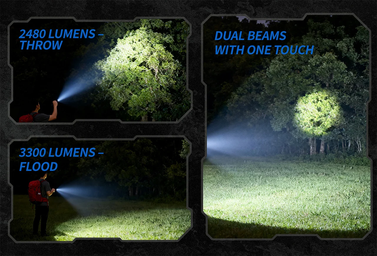 JETBeam E28 EDC Rechargeable Torch – 3300 Lumens, 365 Metres (Green) - Image 5