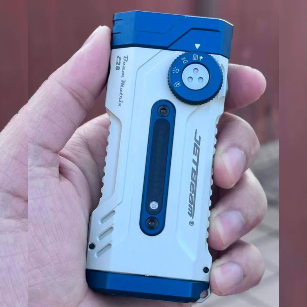 JETBeam E28 Rechargeable EDC Torch (LIMITED EDITION WHITE) - 3300 Lumens, 365 Metres
