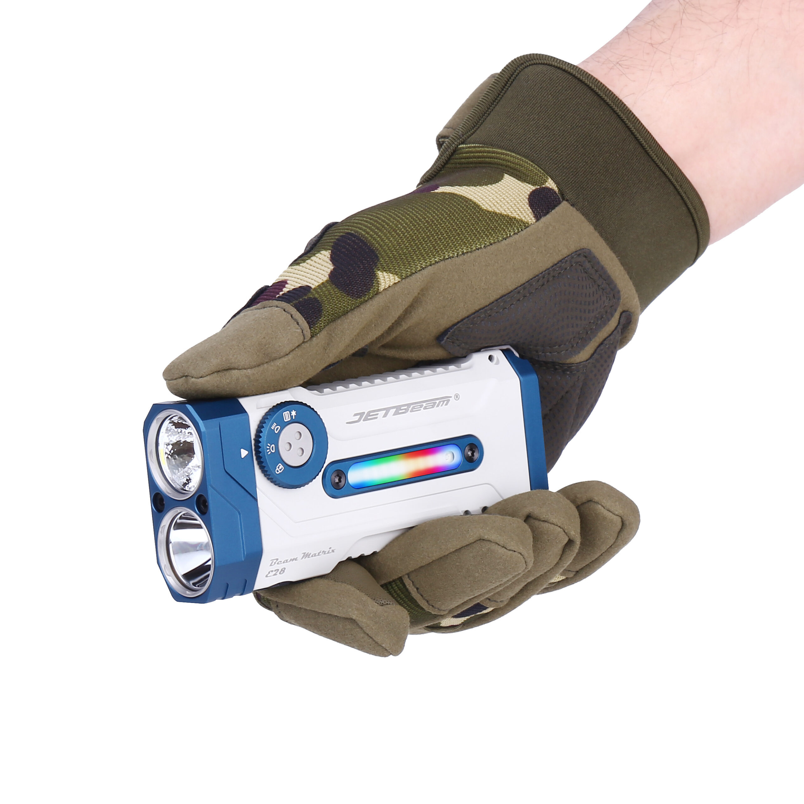 JETBeam E28 Rechargeable EDC Torch (LIMITED EDITION WHITE) - 3300 Lumens, 365 Metres - Image 3