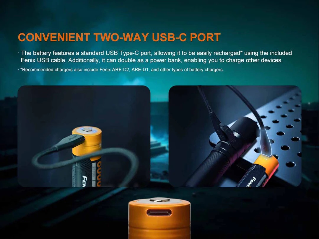 Fenix 21700 6000mAh Rechargeable Li-ion Battery & Power Bank ARB-L21-6000B - Image 4