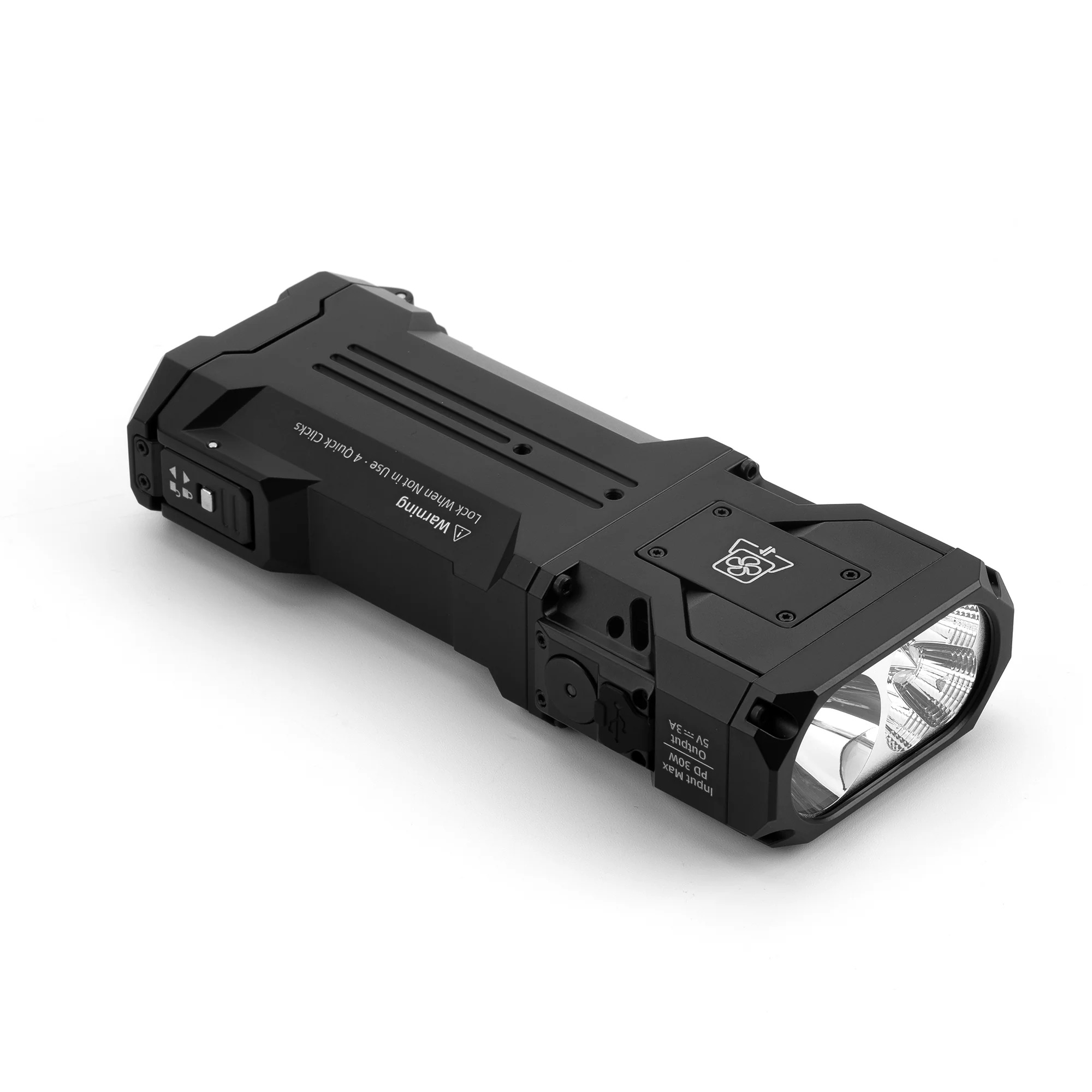 Wuben X1 Pro 12300 Lumens Rechargeable Power Bank EDC Flashlight (Black)