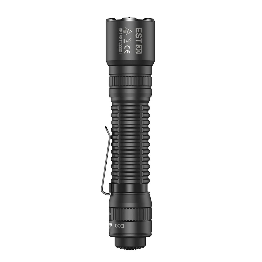 SPERAS EST30 Tactical Flashlight with Instant One-Step Strobe - 2600 Lumens, 518 Metres