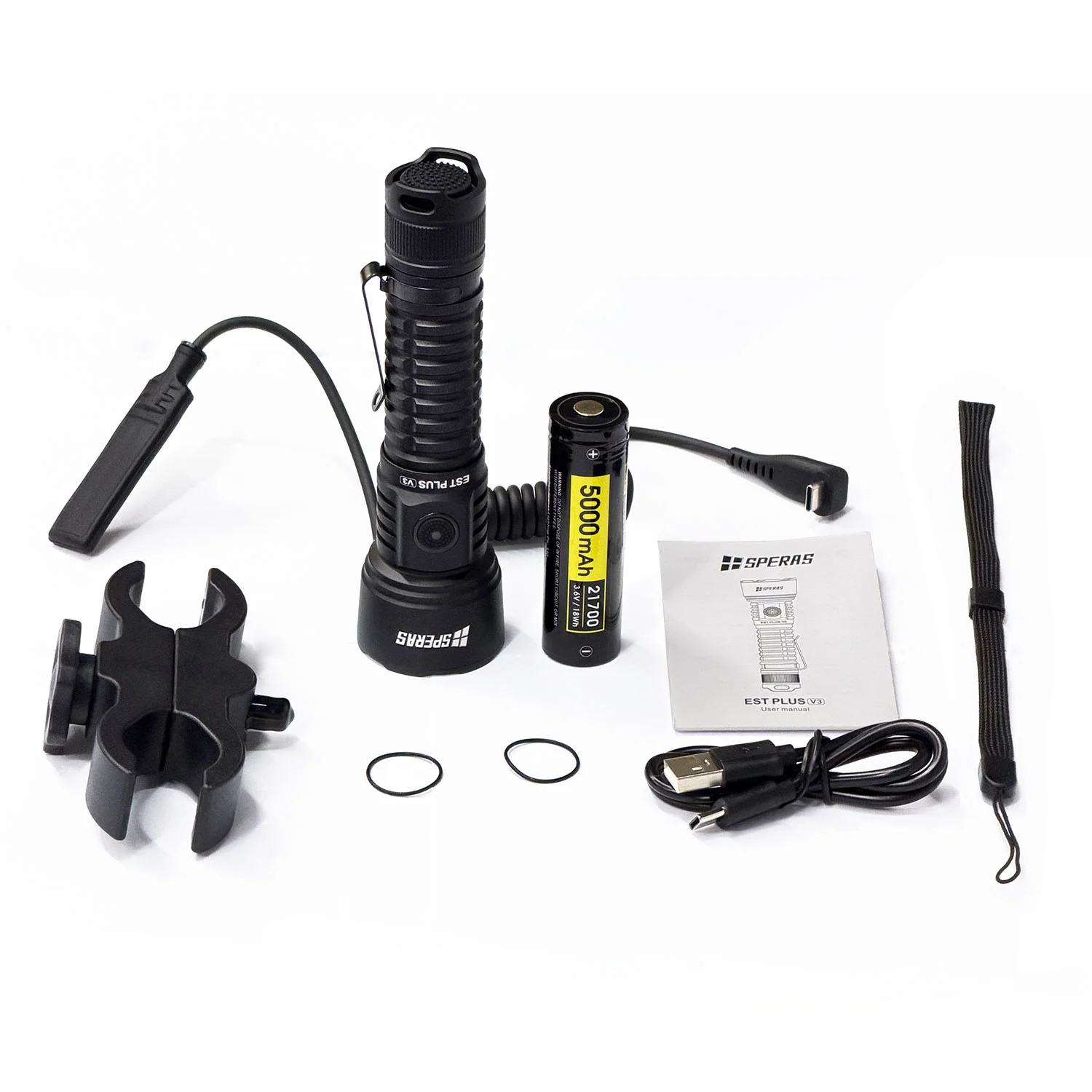 SPERAS EST Plus V3 Hunting Kit Long Range Tactical Searchlight - 3000 Lumens, 800 Metres