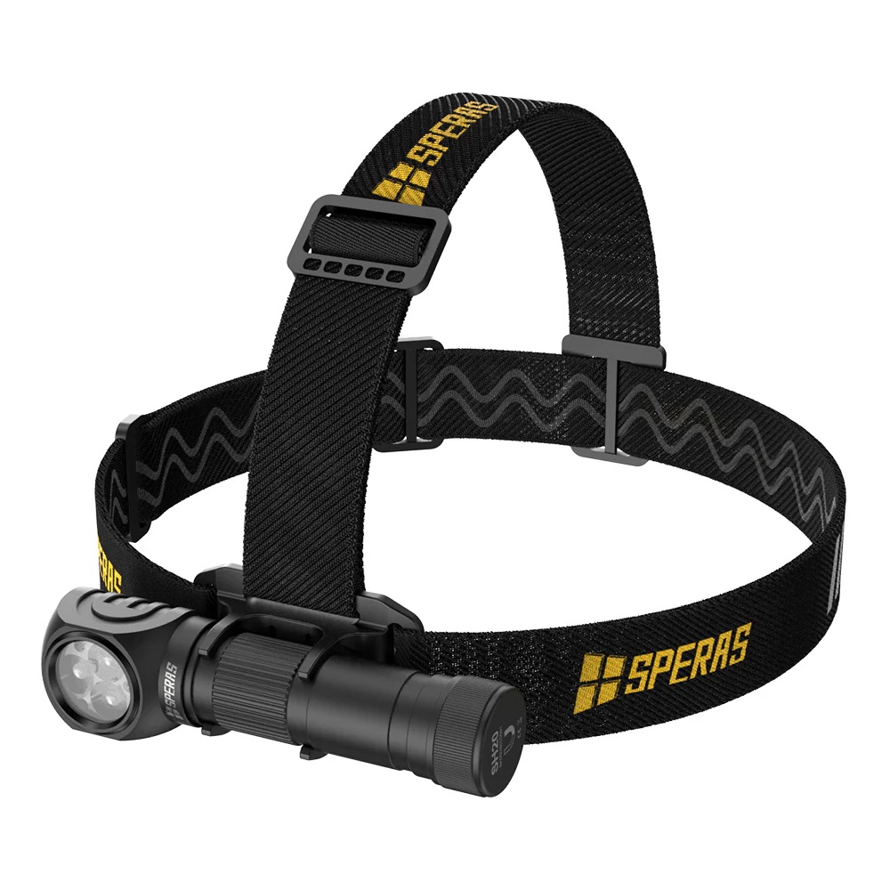 SPERAS SH20 3000 Lumen Headlamp with Red and White Light - 173 Metres