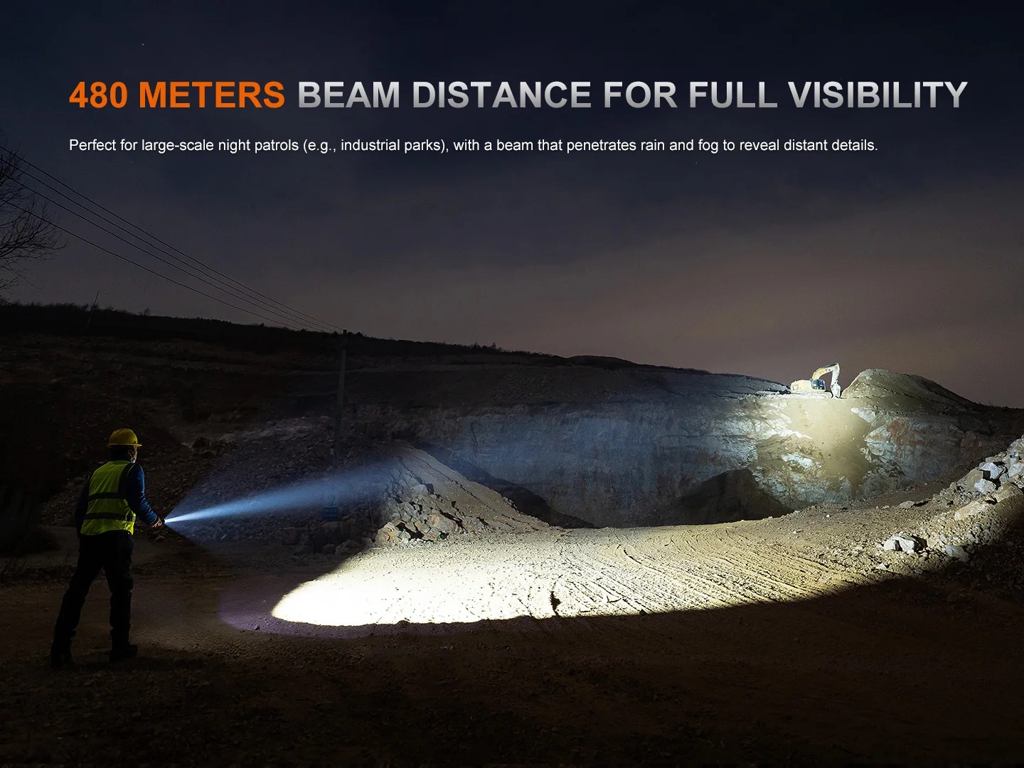 Fenix C5 Pro Heavy Duty Rechargeable Long Throw Compact Flashlight - 2000 Lumens, 480 Metres - Image 7