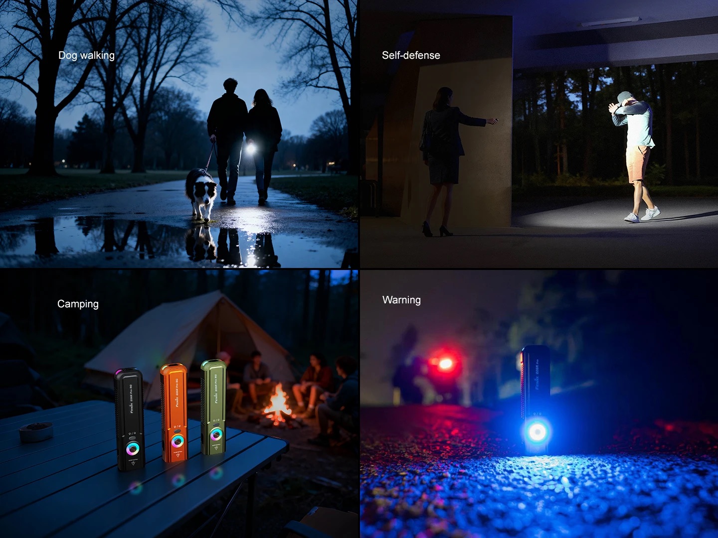 Fenix E06R Pro RG Flat EDC Rechargeable Flashlight with Red Light and Green Laser - 1600 Lumens, 160 Metres (Black) - Image 11
