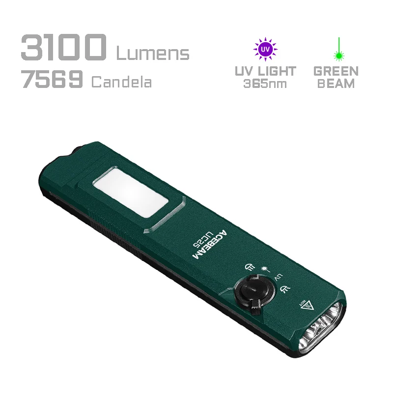 Acebeam UC25 Teal rechargeable 4-in-1 EDC torch