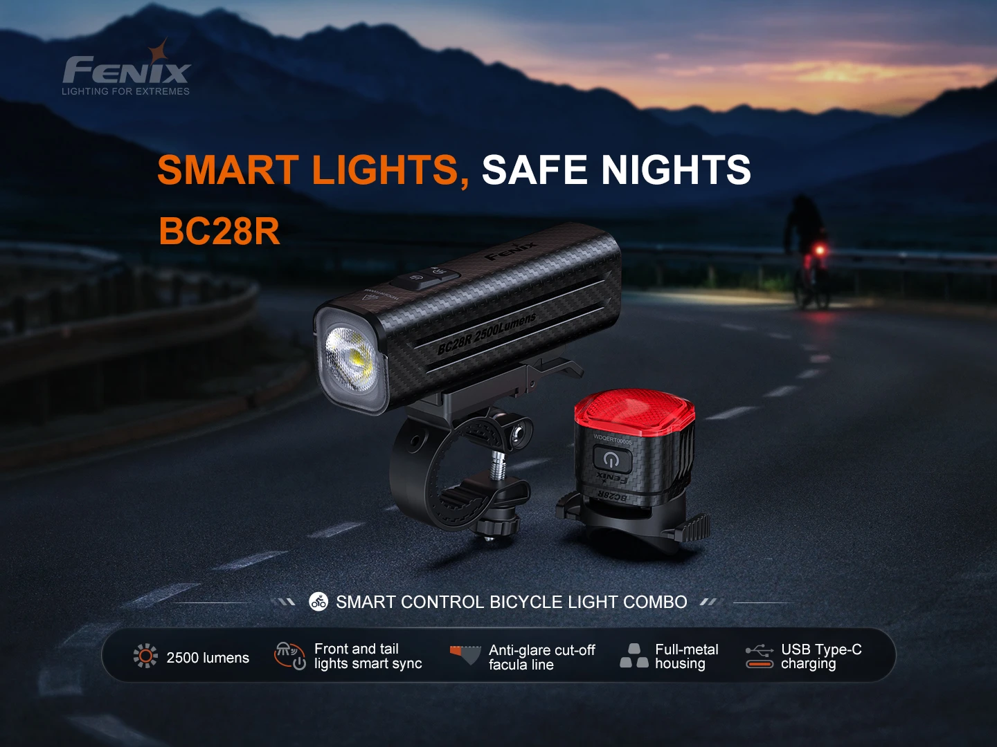 Fenix BC28R 2500 Lumen Smart Front and Rear Bike Light Set - Image 19