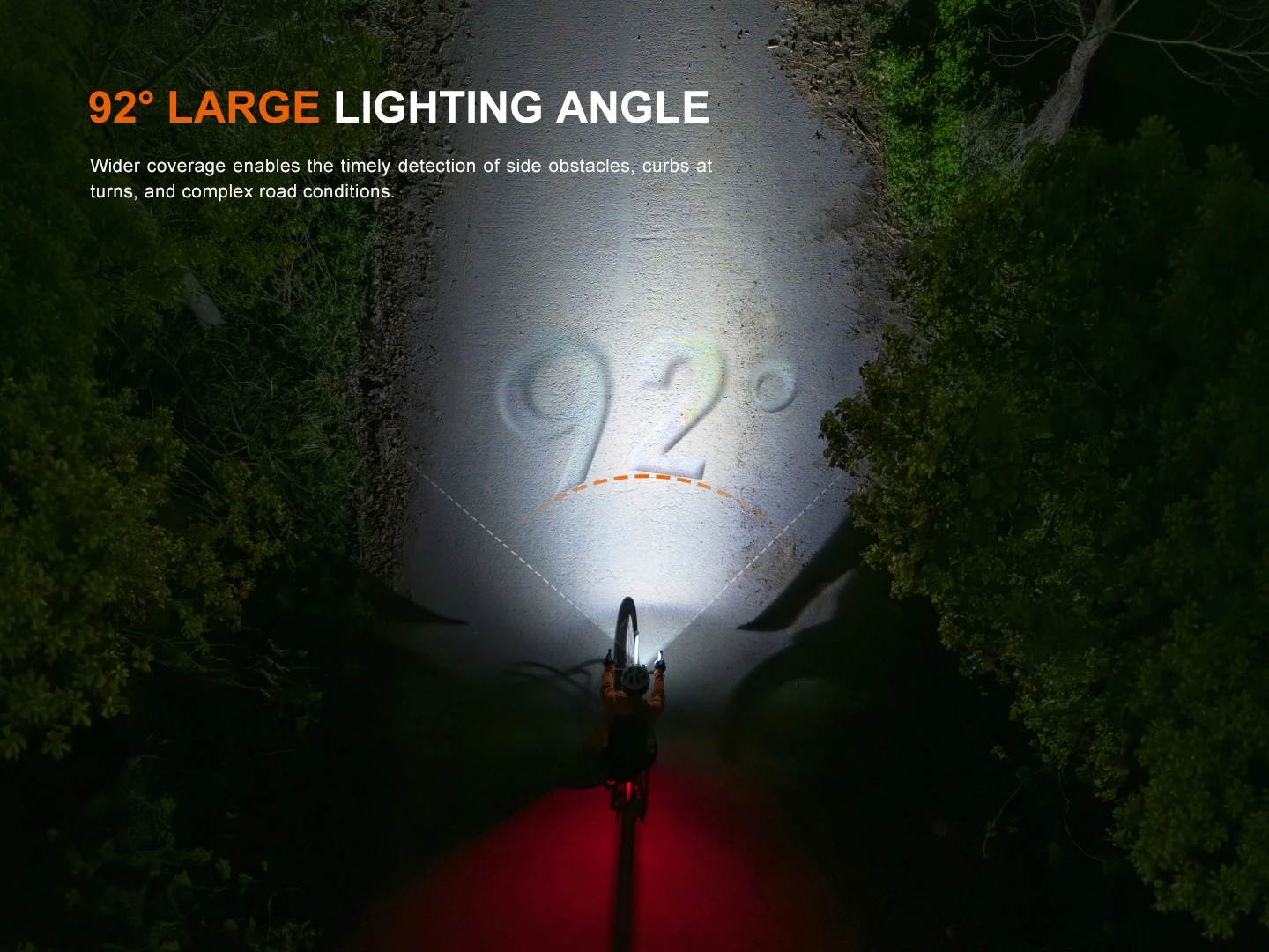 Fenix BC28R 2500 Lumen Smart Front and Rear Bike Light Set - Image 16