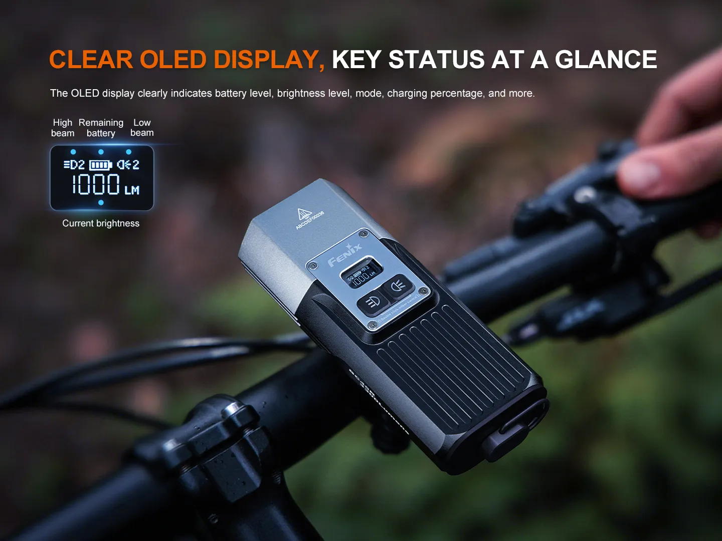 Fenix BC45R 3300 Lumen USB-C Rechargeable LED Bike Light - Image 7