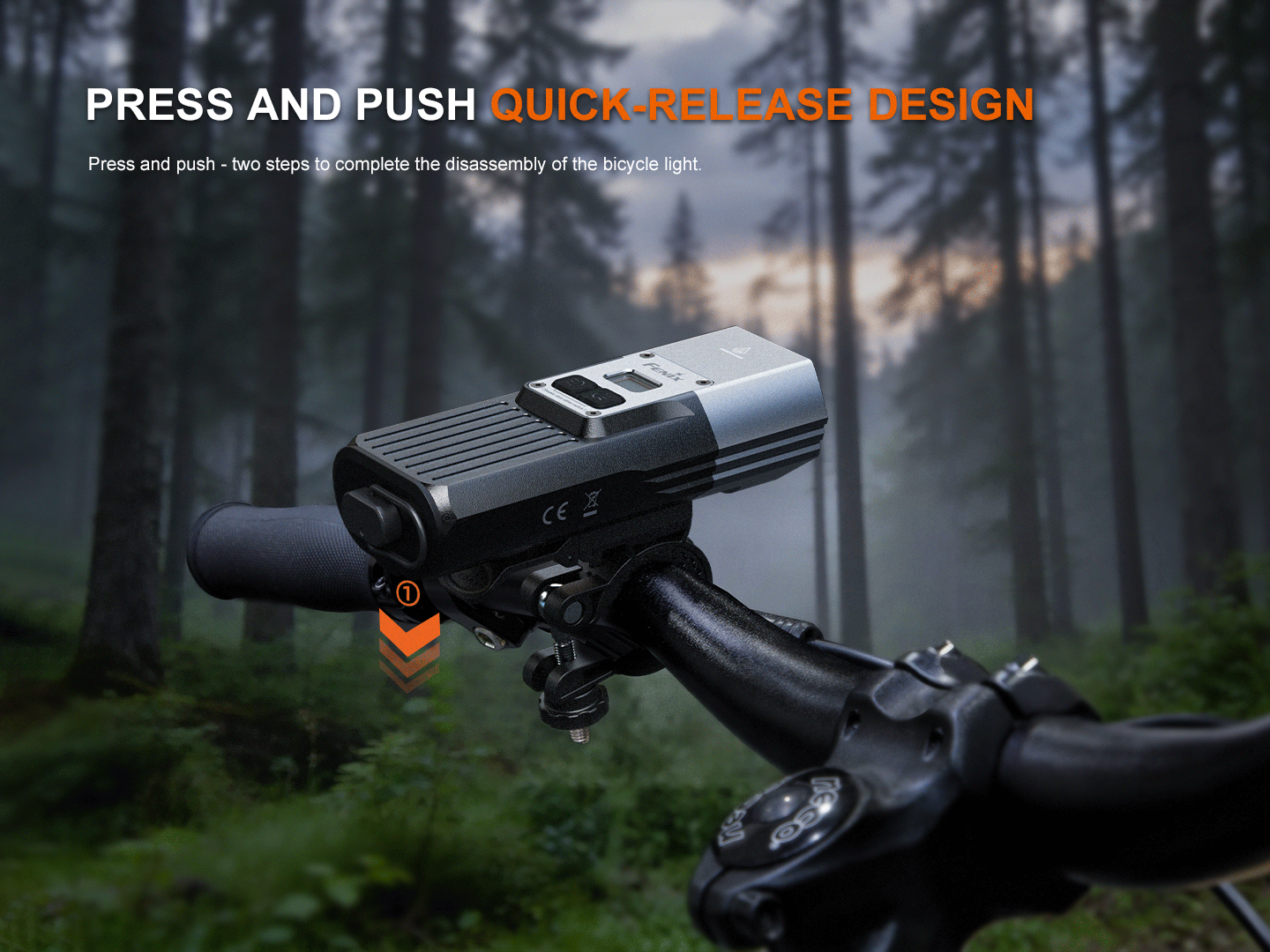 Fenix BC45R 3300 Lumen USB-C Rechargeable LED Bike Light - Image 5