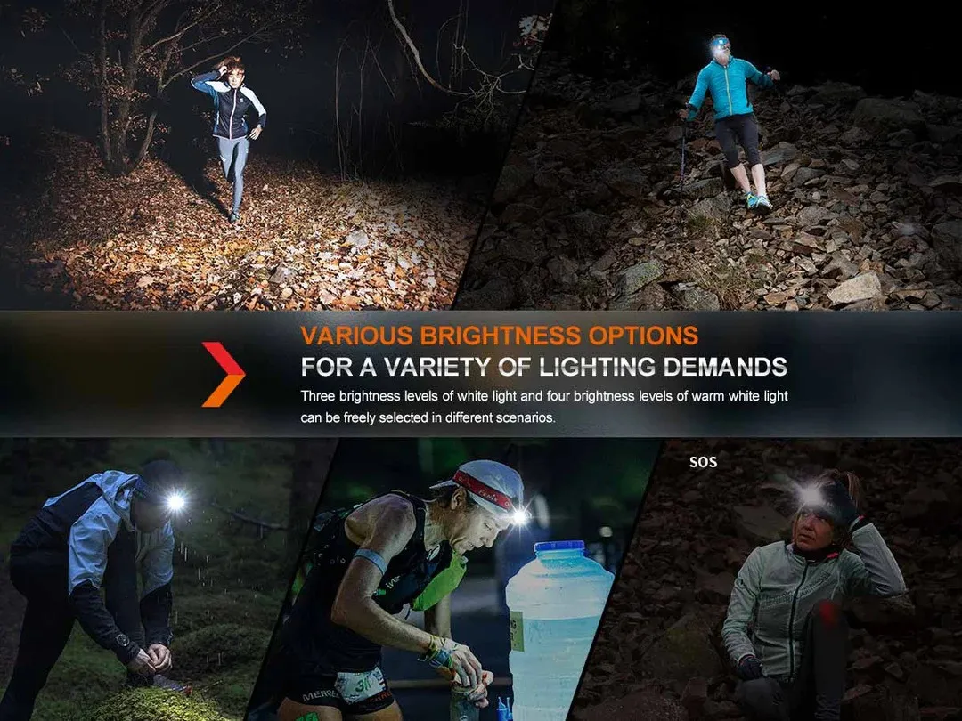 Fenix HM65R-T V2.0 1600 Lumen Headlamp + E04R Clip On EDC Light - Image 3