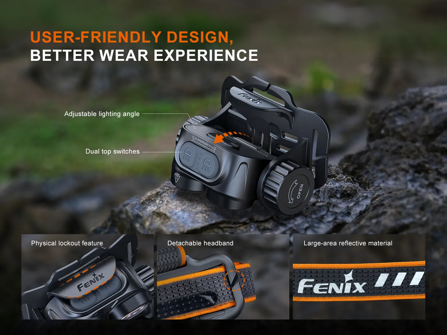 Fenix HM65R V2.0 Rechargeable LED Headlamp with Spot, Flood and Red Light - Image 6