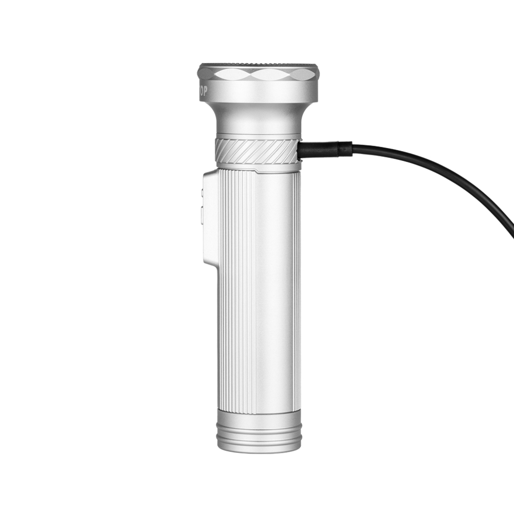 Lumintop Tiger Rechargeable 4000 Lumen Vintage Flashlight - 458 Metres - Silver - Image 5